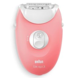 Depiladora Braun Silk-épil 3 SES 3-176 Rosa Blanco 20 pinzas 2 velocidades masaje