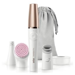 Depiladora facial Braun FaceSpa Pro SE912 Blanco y Bronce microvibraciones Wet & Dry