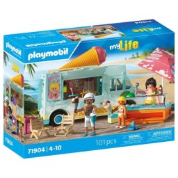 Set de juguete PLAYMOBIL My Life Camión Helados con Tienda Surf, 3 figuras, multicolor
