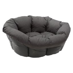 Funda Sofà antracita para cesta Ferplast Siesta Deluxe (sin cesta) - Tamaño 12: 114 x 83 x 37 cm (L x An x Al)