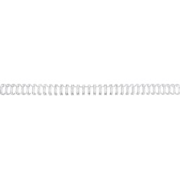 Dorsi metallici a 34 anelli GBC - 11 mm - 100 fogli - argento