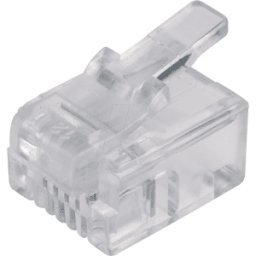 FREI MP 6-4R - Conector macho modular RJ11 para cable redondo, 6/4