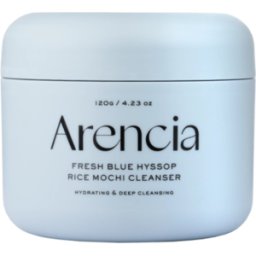 Arencia Limpiador facial de mochi de arroz con hisopo azul 120g