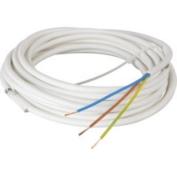 FREI H03VV F375W 10M - Tubo flexible H03VV-F, 3 x 0,75 mm, 10 m, blanco