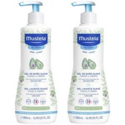 Mustela Gel de Baño Suave Duplo 2x500ml