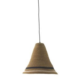 Lampara Techo Fibras Vegetales Conica Serie Altier