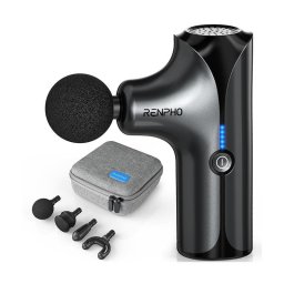 Renpho Mini Pistola de Masaje Negro