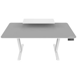 Mesa Gaming Cougar 120cm Madera Blanca Altura Eléctrica Ergonómica