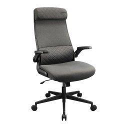 Silla de oficina Cougar CGR-STD-GRB ergonómica gris tela reposabrazos ajustable