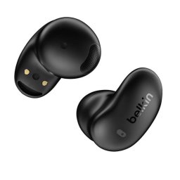 Auriculares Belkin SoundForm Anywhere Inalámbricos y con cable Bluetooth para llamadas y música con protección IPX4 y cancelación de ruido, color negro
