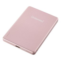 Batería externa Intenso MW5000 magnética 5000 mAh cargador inalámbrico MagSafe Rosa