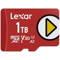 Tarjeta MicroSD Lexar LMSPLAY001T-BNSNG 1 TB UHS-I Clase 10 Rojo
