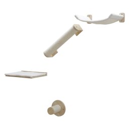 Muro de escalada Kerbl Pet Alps para gatos - Set de 4 piezas