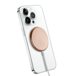 Cargador inalámbrico CRONG MagSpot Auto Interior CC MagSafe 15 W oro
