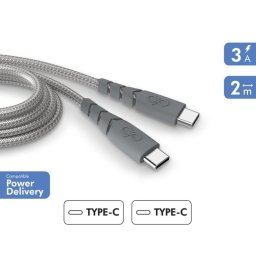 Cable para móvil FORCE CASE FPCBLCC2MRG gris plástico 1 unidad