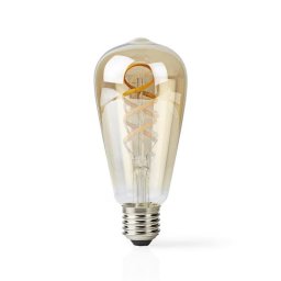 Lámpara LED Nedis SmartLife E27 4,9W regulable Wi-Fi filamento blanco cálido y frío