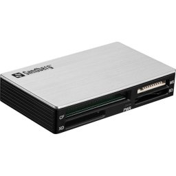 Lector de tarjetas Sandberg USB 3.0 Multi Card Reader 5000 Mbit/s negro plata