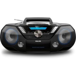 Radio CD Philips AZB798T/12 12W RMS Bluetooth USB CD Cassette DAB/FM