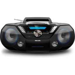 Radio CD Philips AZB798T/12 12W RMS Bluetooth USB CD DAB/FM Cassette