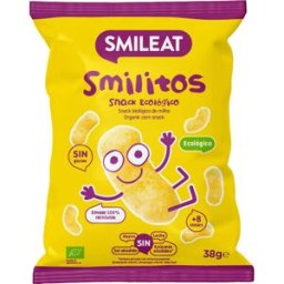 Smileat Smilitos Gusanitos Ecológicos de Maíz 38g