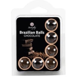 SECRET PLAY Secretplay Set Brazilians Balls Chocolate 6uds