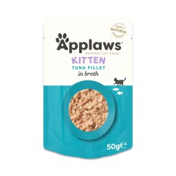 Applaws Natural Kitten en caldo 48 x 50 g - Pack ahorro - Filete de atún