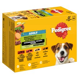 Pedigree bolsitas comida húmeda para perros - Pack % - 48 x 100 g Selección mixta en salsa (4 variedades)