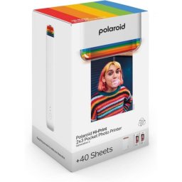 Impresora Fotográfica Polaroid Hi-Print 6438 Bluetooth Dye-Sub Portátil Blanco 2,1x3,4