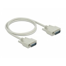 Cable serie DELOCK D-Sub15 macho a macho 1 m beige alta compatibilidad