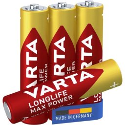 Pila AAA Varta 4703 Alcalina 1,5 V Pack 4 Unidades Oro Rojo