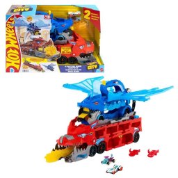 Vehículo de juguete Hot Wheels City Ultimate Dual Dragon Transporter multicolor 1:64