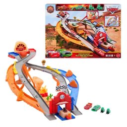 Set de pista y vehículo Mattel Disney Pixar Cars JFL57 multicolor 4 vehículos