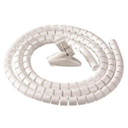 Organizador de cables Fellowes CableZip tubo flexible 2 m blanco plástico