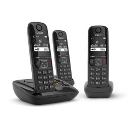 Teléfono Gigaset AS690A Trio Inalámbrico Contestador Manos Libres Negro