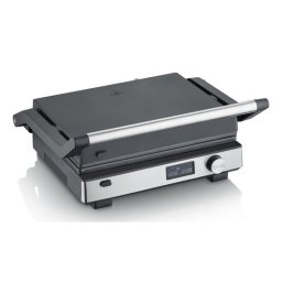 Parrilla eléctrica Severin KG 2380 acero inoxidable 2000 W LED plancha giratoria