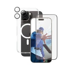 Protector de pantalla PanzerGlass iPhone 16 Pro Max 3 en 1 resistente golpes