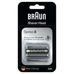 Cabezal de afeitado Braun Series 8 Cassette 83M recambio plata