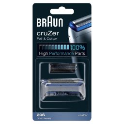 Cabezal de afeitado Braun CruZer 20S Azul Plata compatible cruZer 6 5 4