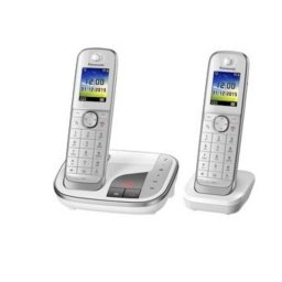 Teléfono Panasonic KX-TGJ322 DECT Blanco Altavoz Identificador de llamadas SMS