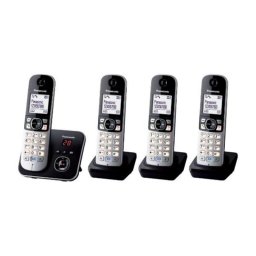 Teléfono Panasonic KX-TG6824GB DECT Negro Plata 120 contactos manos libres