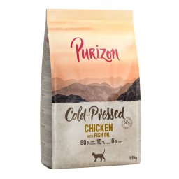 Purizon Coldpressed 2 x 2,5 kg pienso prensado en frío - Pack Ahorro - Pollo con aceite de pescado