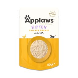 Applaws Natural Kitten en caldo 24 x 50 g - Pack ahorro - Pechuga de pollo