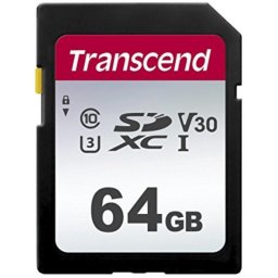 Tarjeta de memoria Transcend TS64GSDC300S 64 GB SDXC UHS-I V30 U3 resistente