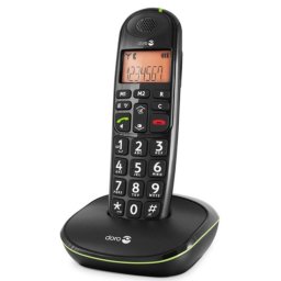 Teléfono inalámbrico Doro PhoneEasy 100w negro altavoz identificador llamadas