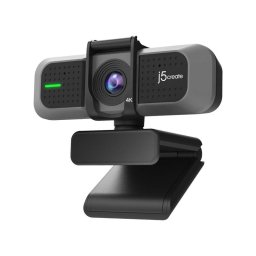 Cámara web J5CREATE JVU430 4K Ultra HD 8 MP USB micrófonos duales