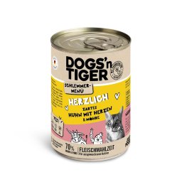 Dogs'n Tiger menú gourmet 6 x 400 g - Pollo con corazones