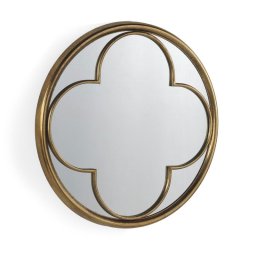 Espejo Diseño Estrella Acero Dorado Serie Alcora