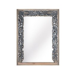 Espejo Tallado Decoracion Oriental Azulon Serie Alduain
