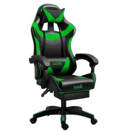 Cool Rest Silla Gaming Premium con Reposapiés Negra/Verde