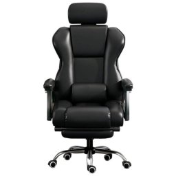 Silla Oficina COOL Board Gama Office Ergonomica Cuero Sintetico Negro Reclinable 180º